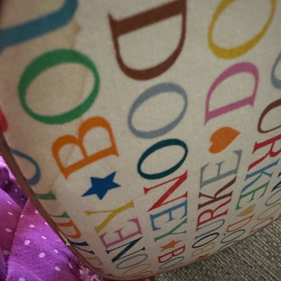 Dooney & Bourke RAINBOW Y2K Bag With Pink Heart Charm - Picture 11 of 16